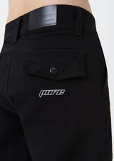 PURE2K Black Cargo Pants