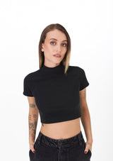 Motorsport Black - Woman's Crop Top