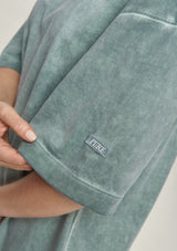 Basic Washed Green T-Shirt