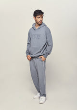 Basic Washed Gray Hoodie