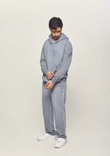 Basic Washed Gray Hoodie