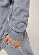 Basic Washed Gray Hoodie