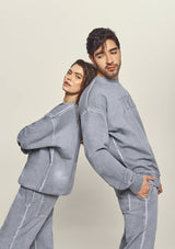 Basic Washed Gray Pullover