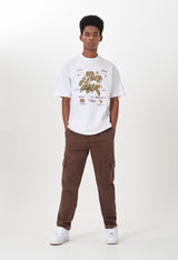 Biology Pansy White T-Shirt