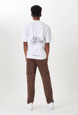 Biology Pansy White T-Shirt