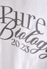 Biology Pansy White T-Shirt