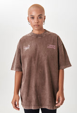 Biology Brown Washed T-Shirt