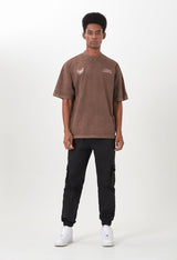 Biology Brown Washed T-Shirt