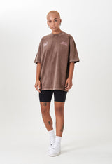 Biology Brown Washed T-Shirt