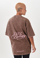 Biology Brown Washed T-Shirt