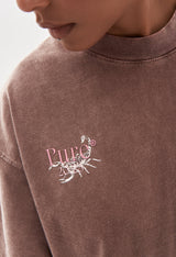 Biology Brown Washed T-Shirt