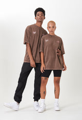 Biology Brown Washed T-Shirt