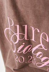 Biology Brown Washed T-Shirt