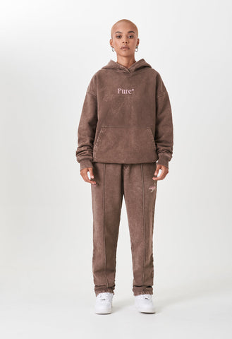 Biology Brown Washed Hoodie