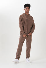 Biology Brown Washed Hoodie