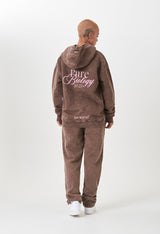 Biology Brown Washed Hoodie