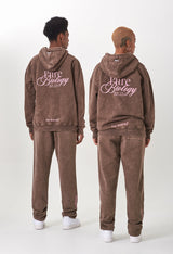 Biology Brown Washed Hoodie
