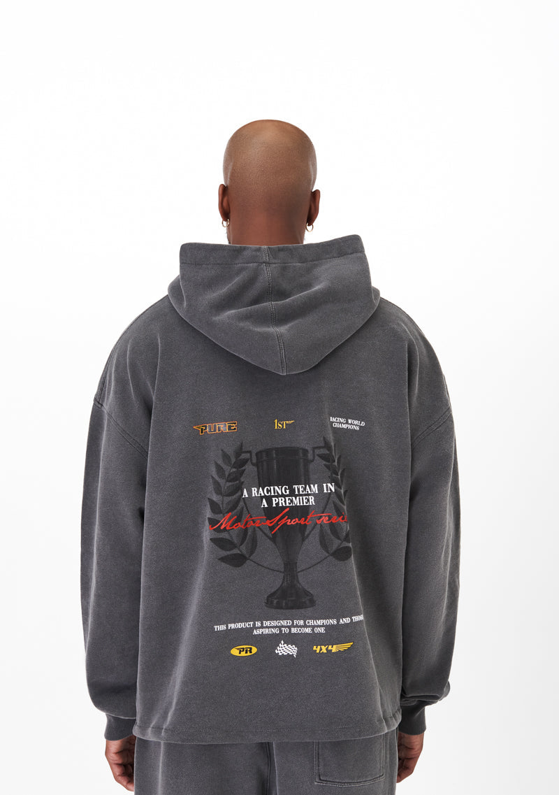 Motorsport Gray Hoodie