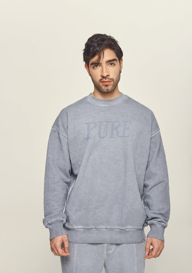 Basic Washed Gray Pullover