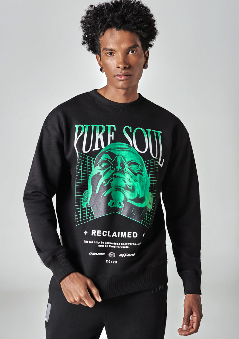 Black  Pure Soul Pullover