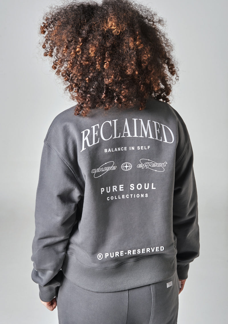 Gray Woman Pure Soul Pullover