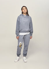 Gray Washed Pure Inmortal Hoodie