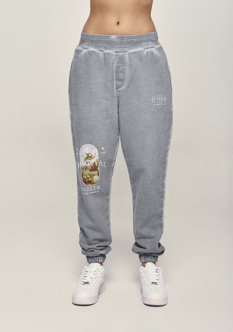 Gray Washed Pure Inmortal Jogger