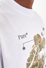 Biology Pansy White T-shirt