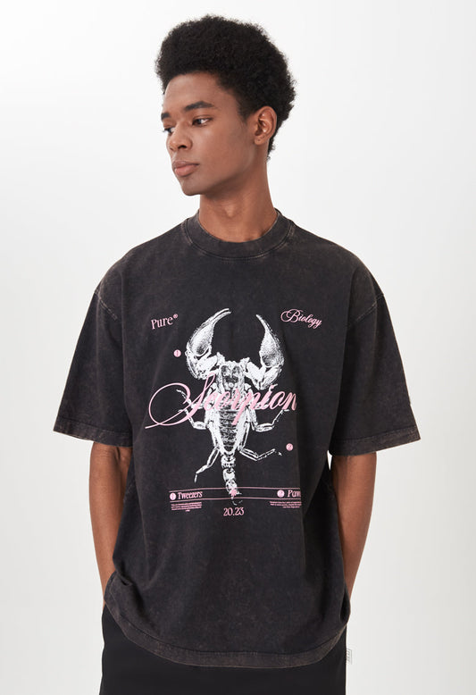 Biology Scorpion Black T-shirt
