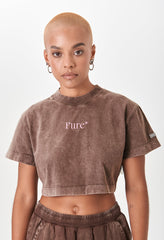 Biology Brown Crop Top