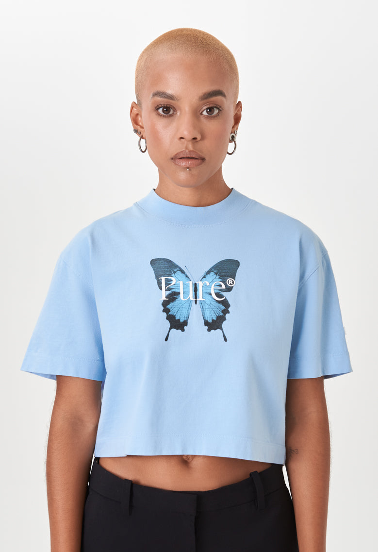 Biology Butterfly Crop Top