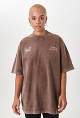 Biology Brown Washed T-shirt